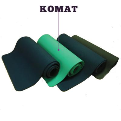 China Patent Design Taiwan Patented Double Layers And Color 100% Eco Strip Yoga Mat for sale