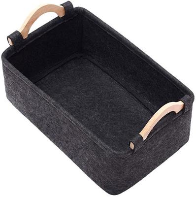 China Sustainable Storage Boxed Storage Basket Matching Frontier Felt Boxed Storage Basket for sale