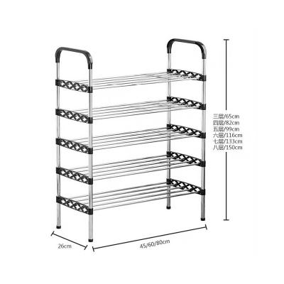 China High Quality Adjustable Multi Function Folding Stainless Steel Display Shoe Rack (Other) Foldable Stand for sale