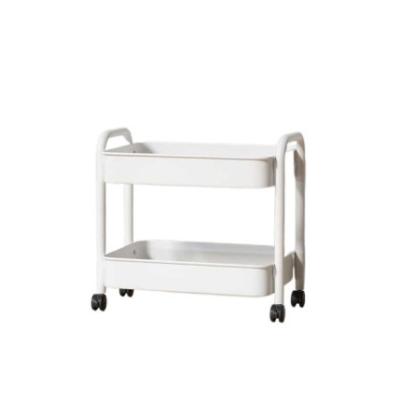 China (Size) Adjustable Modern Kitchen Trolley Rack Bathroom Storage Rack Rack On Wheels for sale