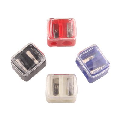 China Beauty Salon+home Wholesale Custom Logo Eyebrow Sharpener Makeup Pencil Sharpener For Eyebrow Four colors available for sale