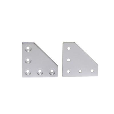 China 3D Printer Accessories 5 Hole Plate 2020 Profile Right Angle 2020 Right Angle Connecting Aluminum Bracket for sale