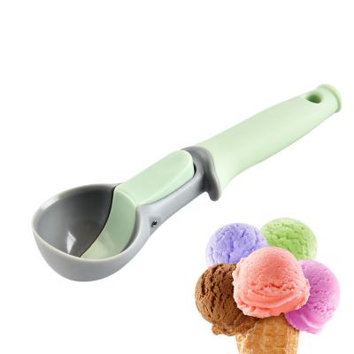 China Cheap Viable Ergonomic Plastic Cookies Meat Ball Spoon With Comfortable Trigger Handle Scoop For Ice Cream for sale