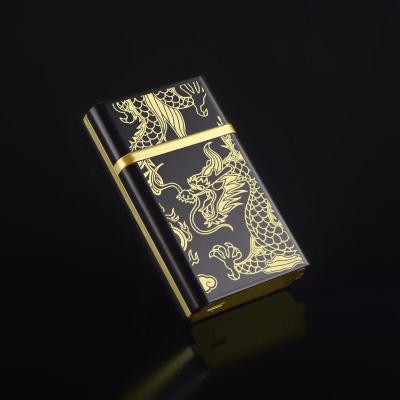 China Modern 020 Electric Lighter Rechargeable Cigarette Packing Box Lighter Case for sale