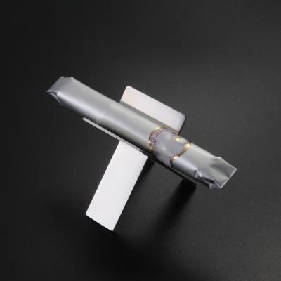 China Customized Wholesale Modern Logo Metal Stand Stainless Steel Cigar Folding Stand Portable Cigar Accessories Foldable for sale