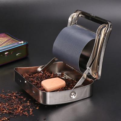 China 70/78/110mm Rolling Machine Common Colorful Metal Tobacco Roller Manual Cigarette Tobacco Rolling Machine Automatic Smoking Bar/Box and Storage Box for sale