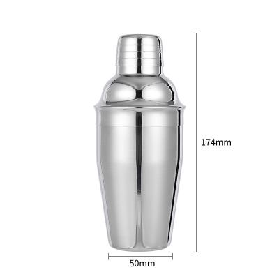 China Cocktail Shaker Drink Mixer Set Cocktail Shaker Set Custom Stainless Steel Kit Bar Tools 350ml Shaker Bottle for sale