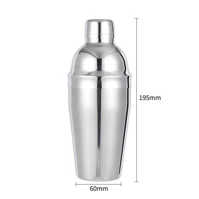 China Cocktail Shaker Set Factory Direct Bar Tools 550ml Stainless Steel Bartender Cocktail Shaker for sale