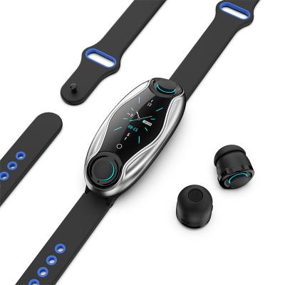 China MP3 Playback Smart Watch T90 With Earphone Factory Low Price Wholesale Call Sports Fitness Contact Color Screen Blood Oxygen for sale