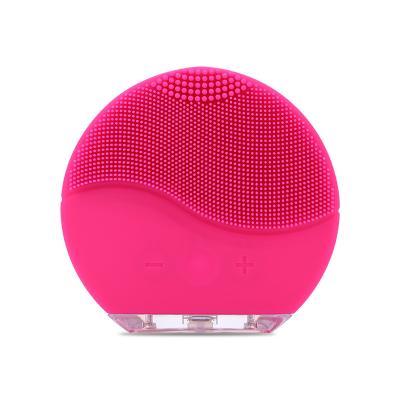 China Multifunction Silicone Face Cleansing Brush USB Charging Electric Facial Cleaner Sonic Vibration Face Deep Washing Massage Brush Beauty Device for sale