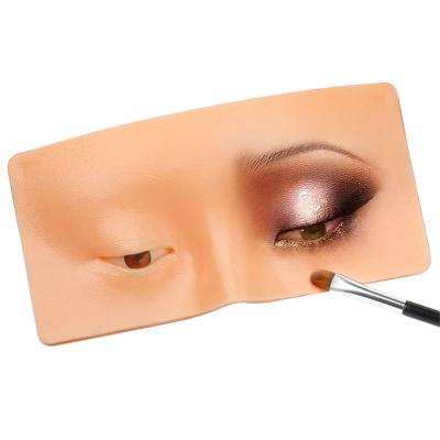 China Practice Skin The Perfect Maid to Practicing Makeup Silicone Face Eye Makeup Practice Board Pad Silicone Bionic Skin for Make Up Face for sale