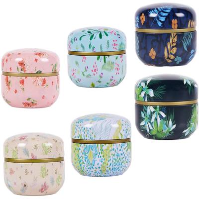 China Food Storage Container Coffee Herb Candy Chocolate Sugar Spices Tin Metal Tea Boxes for sale