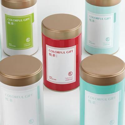 China Luxury Food Grade Sealed Coffee Bean Storage Airtight Empty Tea Tin Cans for sale