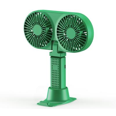 China Desktop Detachable Table Folding Mini Hand Held Fan Portable USB Rechargeable Stand Small Fan With Power Bank for sale