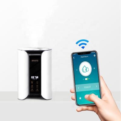 China High Quality App Wifi Display Large Touch Screen Aromatherapy Air Diffuser Humidifier Custom Remote Control 5L Essential Oil H2o Diffuser for sale