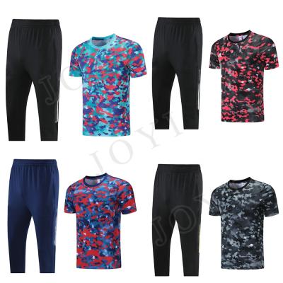 China 100% Polyester Quick Dry Custom Sublimation Quick Sweat Wick Camouflage Comfortable Men Training Wear Set for sale