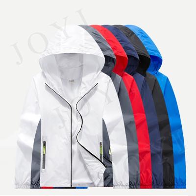 China Wholesale Breathable Windproof Jacket Zip Up Custom Hooded Mens Anorak for sale