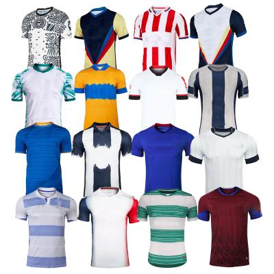 China Wholesale Custom Soccer Shirt Thailand Sublimation Mexico Club Quick Dry Hot Good Quality Soccer Shirts for sale