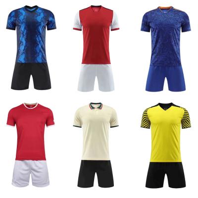 China Feature 21 wholesale 22 sublimation printing custom thai quality soccer jersey manufacturer soccer jersey set for sale