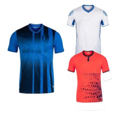 China Thai Feature Designs Latest Quality Soccer Jersey Set Cheap Soccer Team Blank Shirt for sale