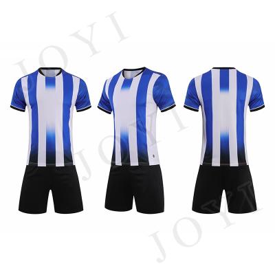 China New design football shirt china manufacturer quick dry men's soccer jersey kit sublimated soccer jersey wholesale custom for sale