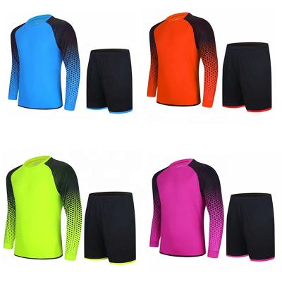 China Adult Goalie Soccer Goalkeeper Uniforms Men Long Sleeve Quick Dry Custom Soccer Jersey for sale