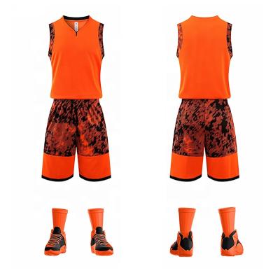 China 2021 New OEM Breathable Wholesale Custom Sublimation Basketball Uniform Basketball Tank Tops for sale