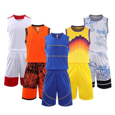 China Breathable Hot Selling Wholesale Hot Sale Design Mens Basketball Tank Tops Suit Uniforms Latest Basketball Shirt Tank Tops for sale