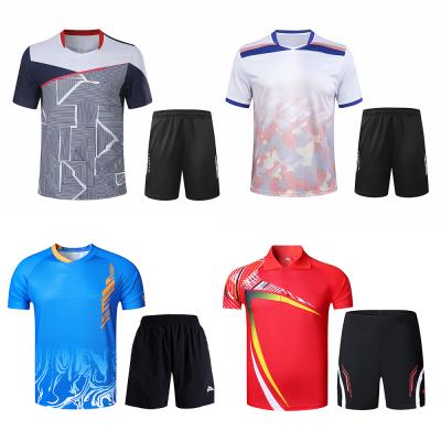 China Professional quick dry custom cheap badminton uniform wholesale badminton wear for sale