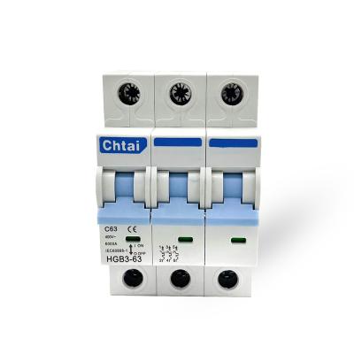 China Since Wholesale C D RTS L7 HGB3-63 3P 1-63A MCB 35mm Din Rail Circuit Breaker With Overload And Short Circuit Mini Current Protection Type for sale