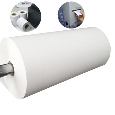 China 100% Wood Pulp Maker Printing 2000 Price 2/3 Share NCR Carbonless Jumbo Copy Paper Roll Virgin Price For ATM Hotel for sale