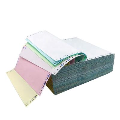 China 3-5 Years Blank 2ply 3ply Computer Printer Paper NCR Computer Carbonless Continuous Printing Paper for sale