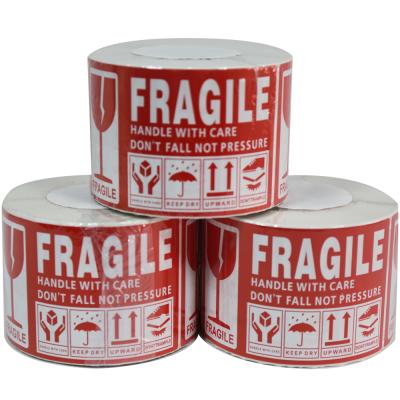 China Barcode OEM Printing Fragile Label Sticker Thermal Transfer Label Shipping Label for sale