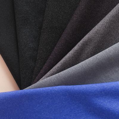 China Good elasticity soft and comfortable high stretch good resilience skin-friendly and bright color fastness wrinkle sweat-absorption resistant tailored to fit stron Quality190-200g 60D*40D good high thermal clothing Plain Weave Yarn Elastic Casual Fabric Leggings Knitted Fabric for sale