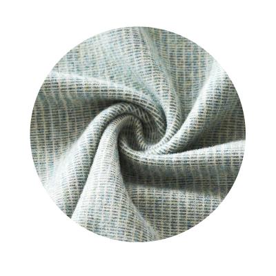 China Wrinkle Texture Skin Feel 280gsm RC Good Color Stability Friendly Sensitive Resilience Comfortable Good Color Rotating Small Lattice Custom Fabrics Knit Thermal Fabric Underwear Suit Vest Fabric jacquard for sale