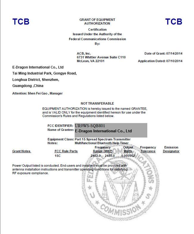 FCC - E-Dragon International Co., Ltd