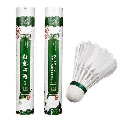 China Training Super durable half feathered duck feather badminton support oem for sale