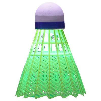 China Indoor & outdoor entertainment Light Factory Price Badminton Nylon Shuttlecock at Night Colorful Shiny Glow for sale