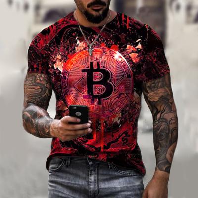 China Sustainable Hot Selling All Over Print Summer Mens Round Neck Short Sleeve T-Shirt for sale