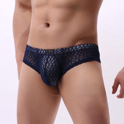 China Stretchy and flexible fabric designed manufacturers sell sexy men's mesh breathable underwear men's underwear for sale