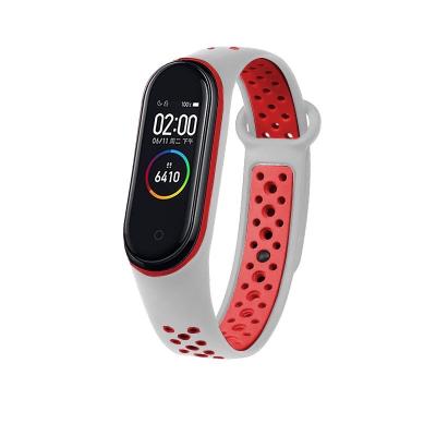 China Soprt Hot Selling Soft Silicone MI 5 Band Accessories Band 6 MI Band Smart Watch Band for sale