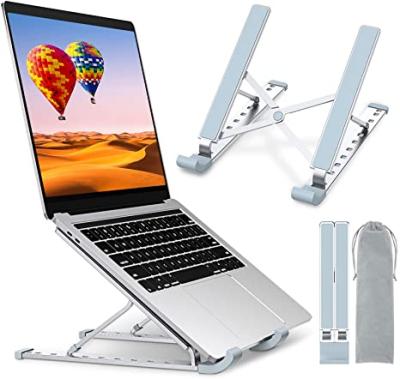 China Simple Laptop Stand Riser Computer Stand, 9 Angle Aluminum Adjustable Vented Laptop Cooling Stand Compatible with 10-15.6 inch for sale