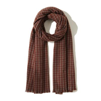 China New design 2021 European and American style checked oversized thicken plaid scarves winter warm tassel shawls cashmere scarf long for sale