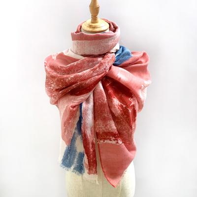 China Classic best quality classic style polyester scarf shawl for woman with universal apply in spring and autumn for sale