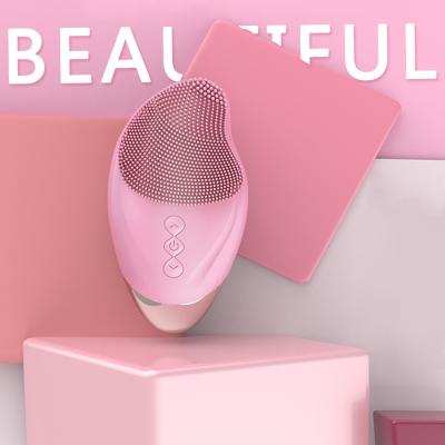 China Hot Selling DEEP CLEANING Sonic Brush Face Rechargeable Exfoliating Face Brush Detergent for sale