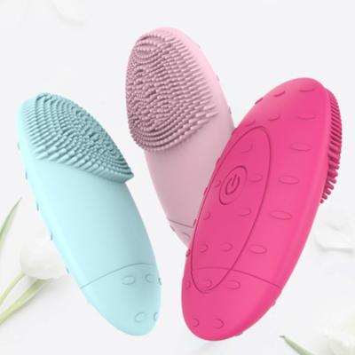 China Hot Sale Face DEEP CLEANSING Ultrasonic Cleansing Sweep Face Brush Cleaner Silicon Brush For Face for sale