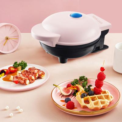 China Pink 2021 Outdoor Hot Selling Custom Electric Portable Pocket Waffle Maker From Amazon Fresh Touch Double Mini for sale