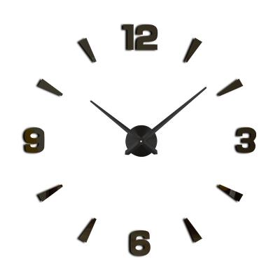 China Modern DIY 3D Foam Town Hall Office Home Creative EVA Acrylic Goods Big Simple Classic Decorative Wall Clocks Sticker Mirror Numbers for sale