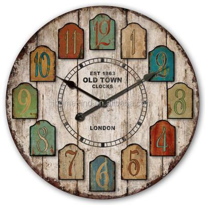 China CREATIVE Custom Design Wooden MDF Clocks , Big Size Decorative MDF Clock Wholesale for sale