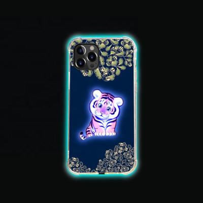 China New Shockproof Fashion Led Light Instant Cute Cartoon Matte Phone Case for sale